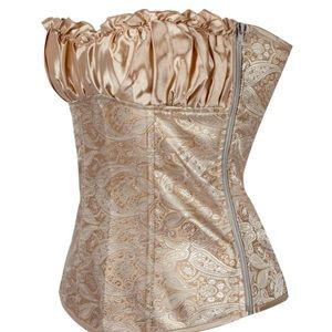 Satin lace up corset